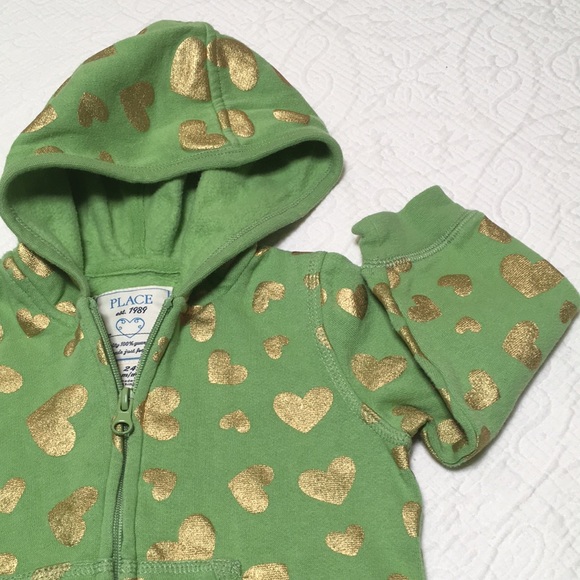24m (4/$20) Sparkle Hearts Hoodie by 1989 Place - Picture 5 of 15
